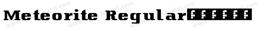 Meteorite Regular字体转换